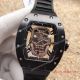 2017 Clone Richard Mille RM 052 Watch Rose Gold pirate Diamond skull Dial Black Rubber  (2)_th.jpg